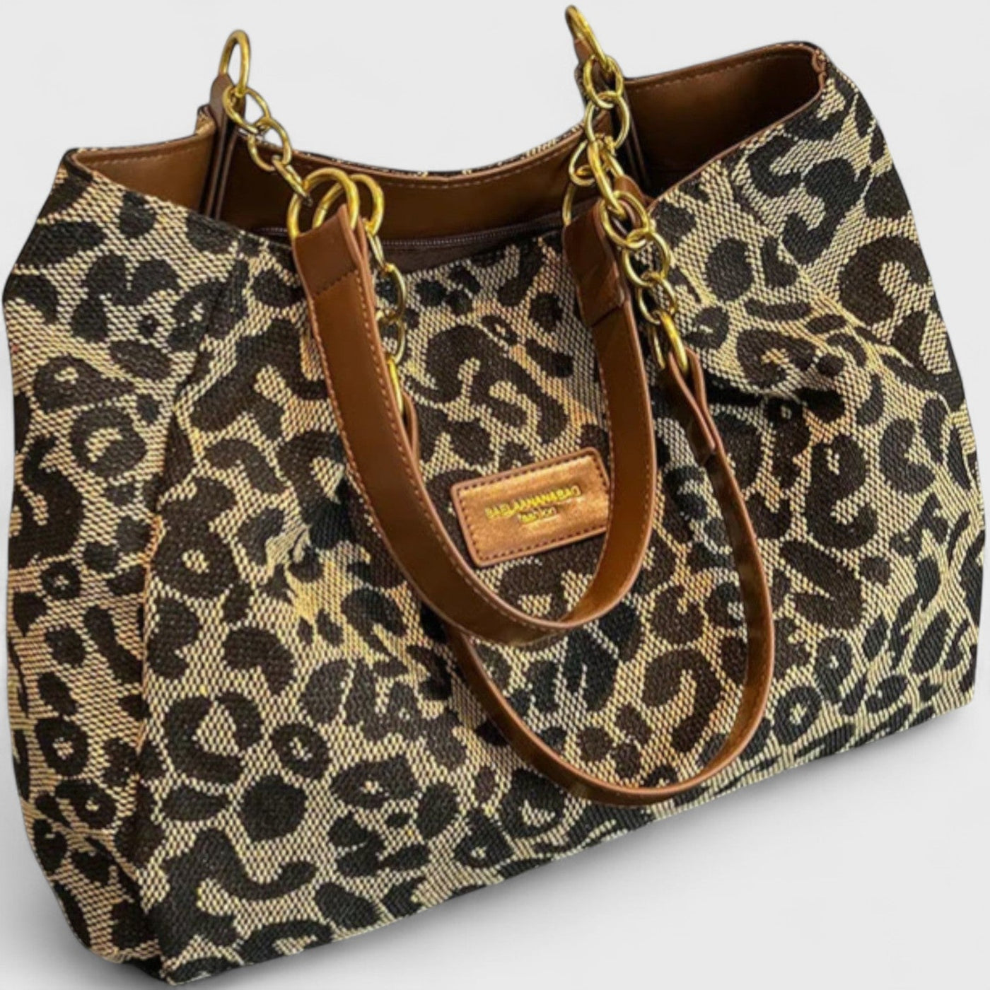 Valérie™  | Große Tasche mit elegantem Leopardenmuster