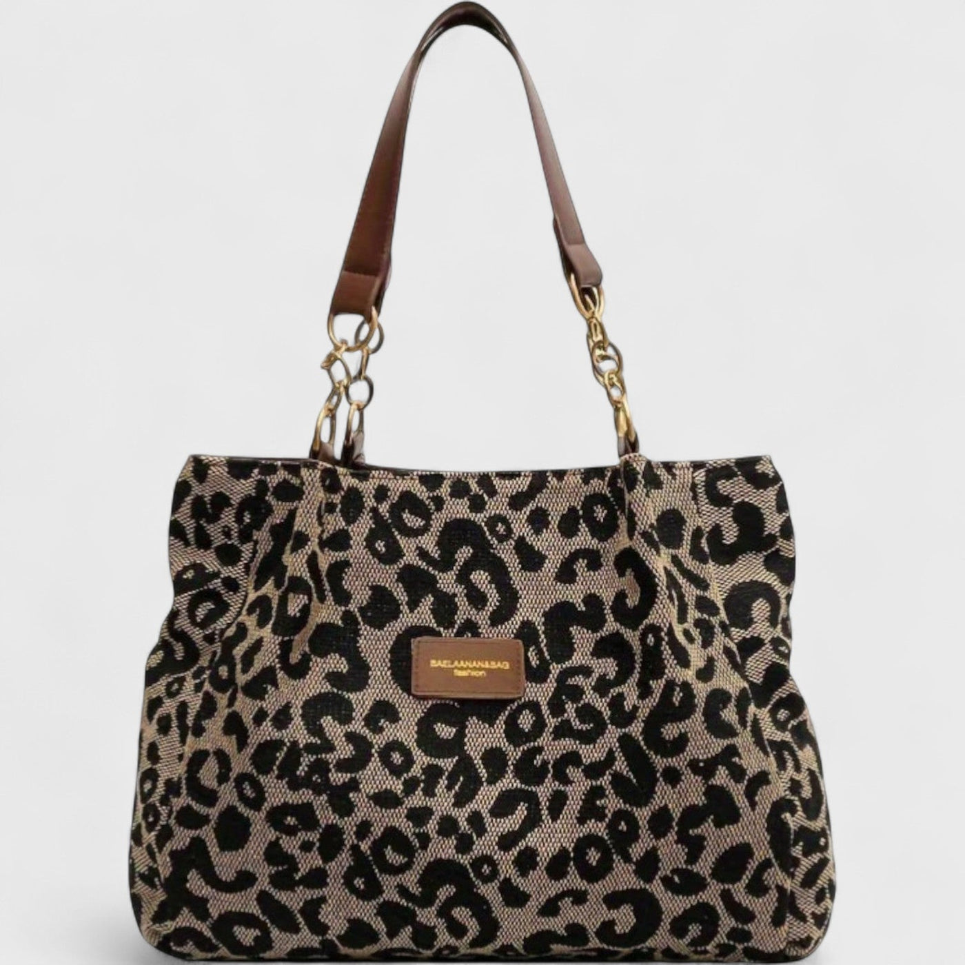 Valérie™  | Große Tasche mit elegantem Leopardenmuster