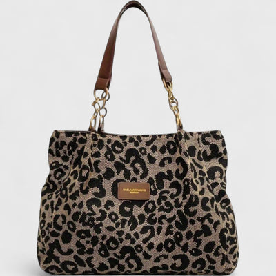 Valérie™  | Große Tasche mit elegantem Leopardenmuster