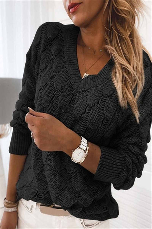 Delaney™ | Eleganter V-Ausschnitt Pullover