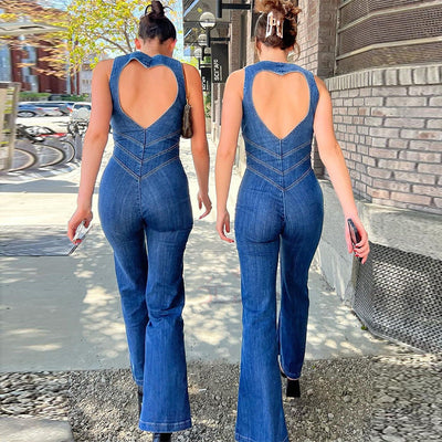 Zalika™ | Stilvoller Denim Jumpsuit