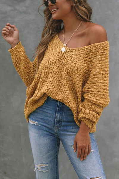 Yara™ | Eleganter Off-Shoulder Pullover