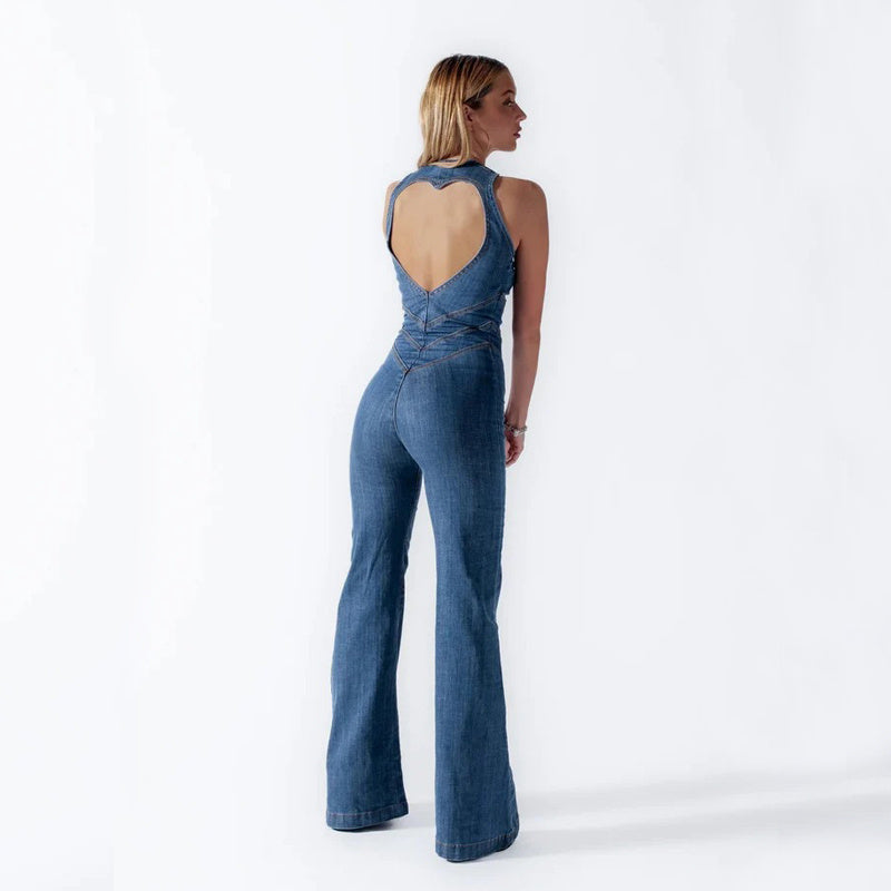 Zalika™ | Stilvoller Denim Jumpsuit