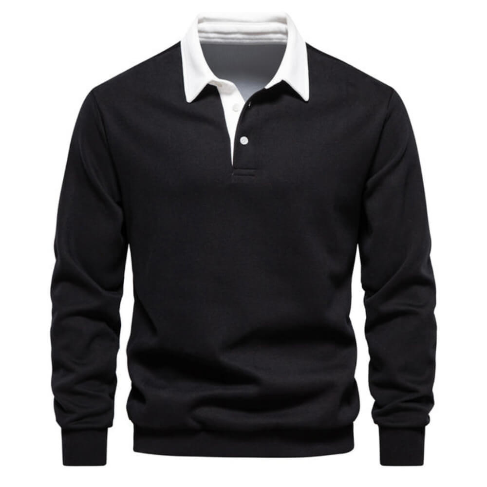 Emil™ | Elegantes Langarm-Poloshirt Herren