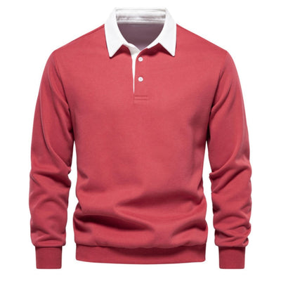 Emil™ | Elegantes Langarm-Poloshirt Herren