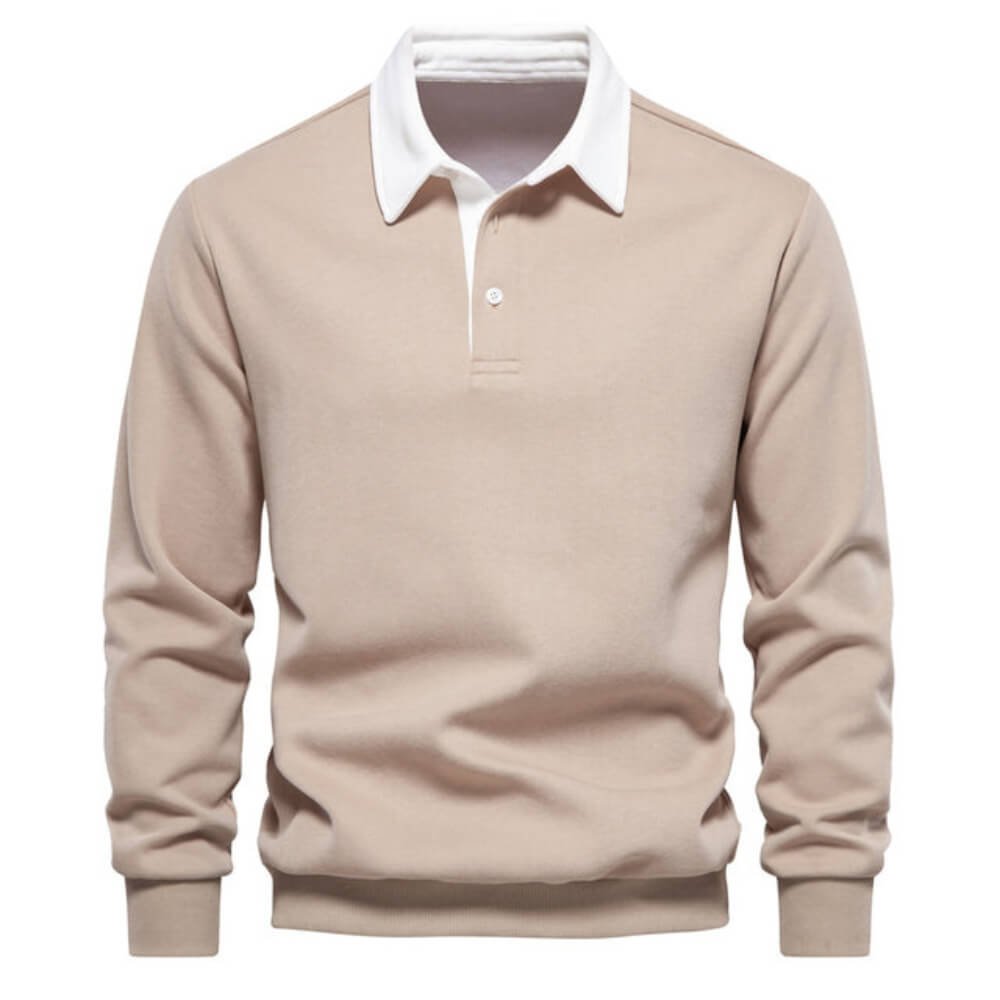 Emil™ | Elegantes Langarm-Poloshirt Herren