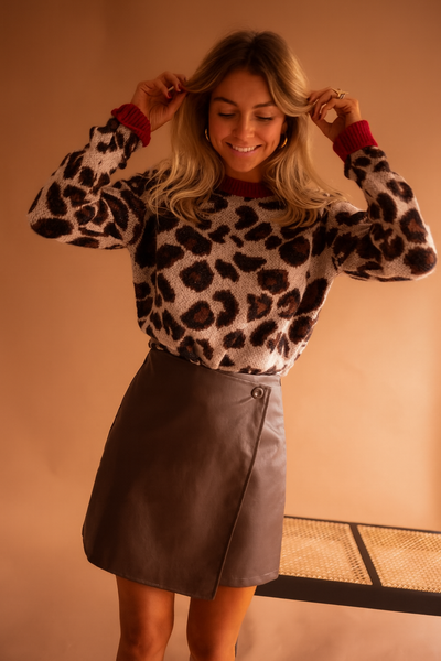 Alessa™ | Leopard Strickpullover