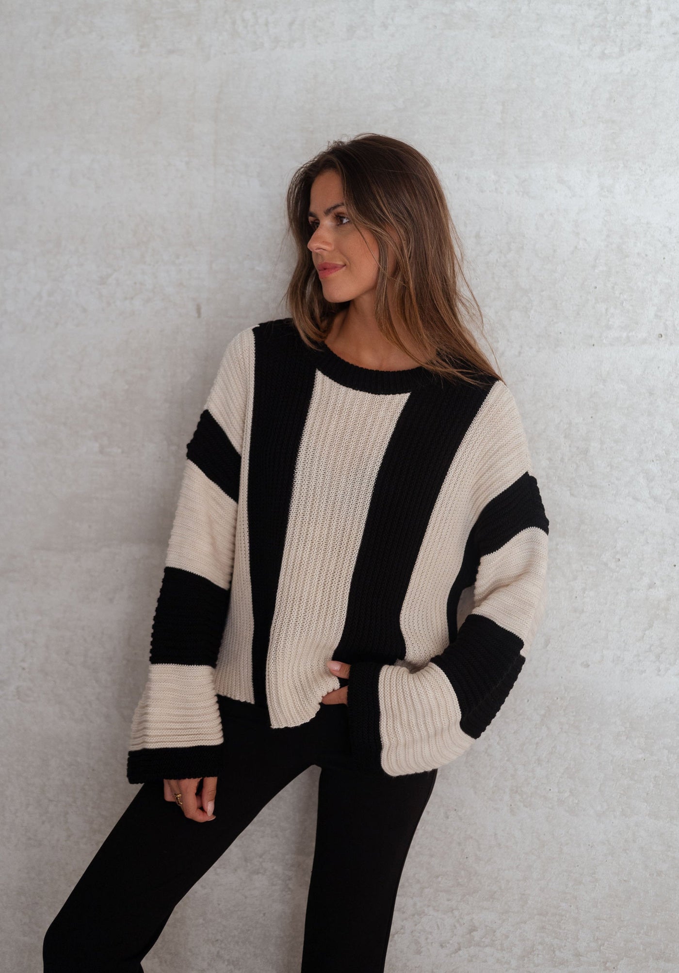 Melina™ | Gestreifter Strickpullover
