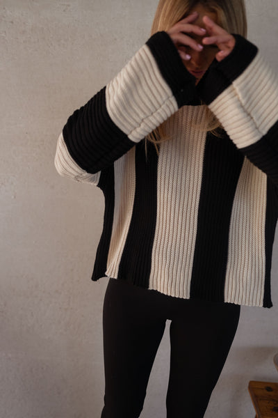 Melina™ | Gestreifter Strickpullover
