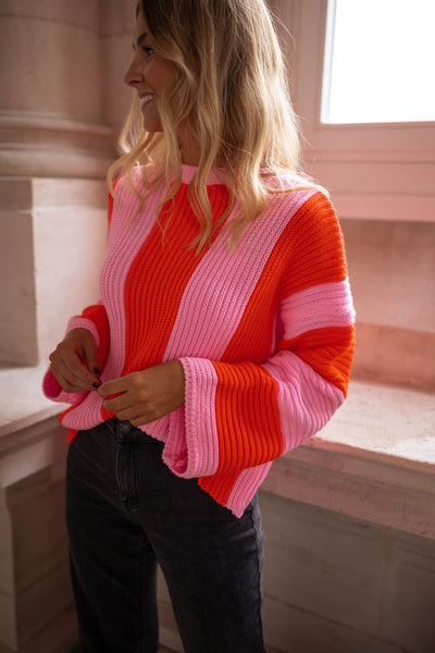 Pauline™ | Bunter Streifenpullover