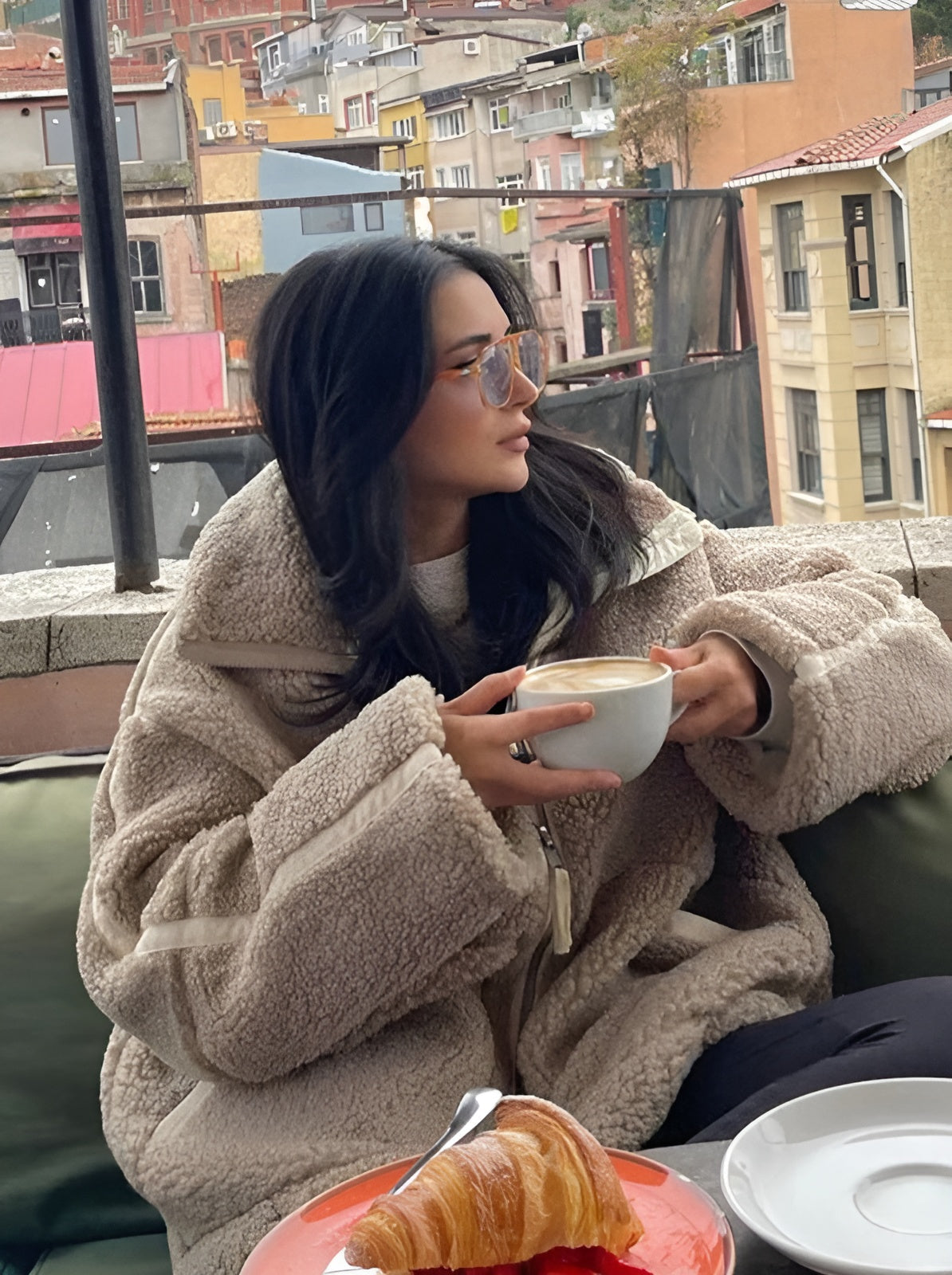 Carina™ | Oversized Teddyjacken