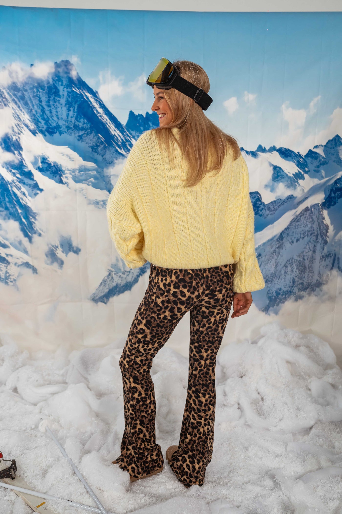 Hannah™ | Gelber Strickpullover