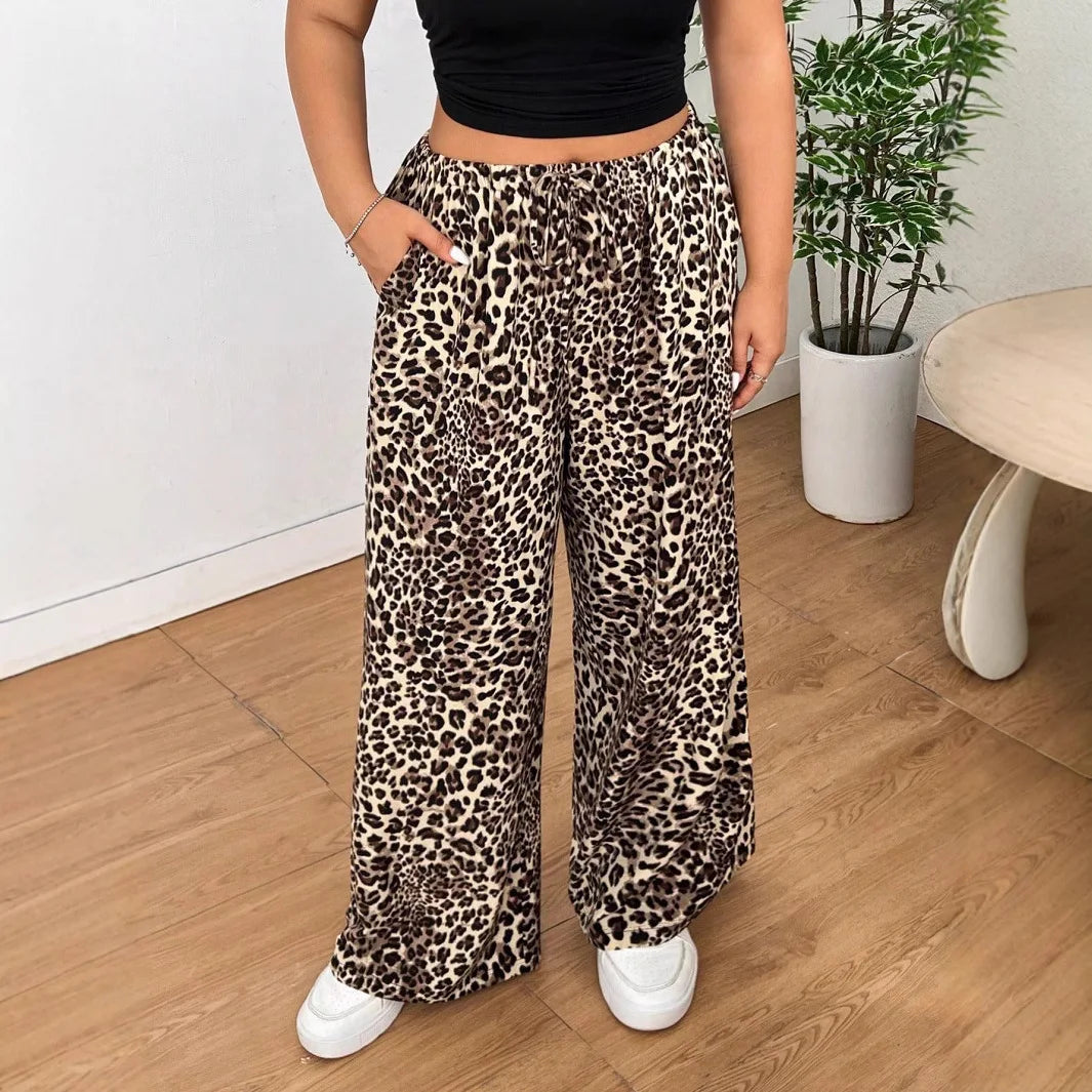 Daria™ | Leopard Weitbein-Hose