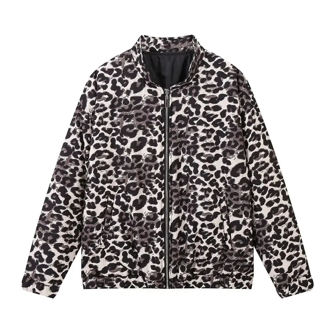 Jasmin™ | Leopard Bomberjacke