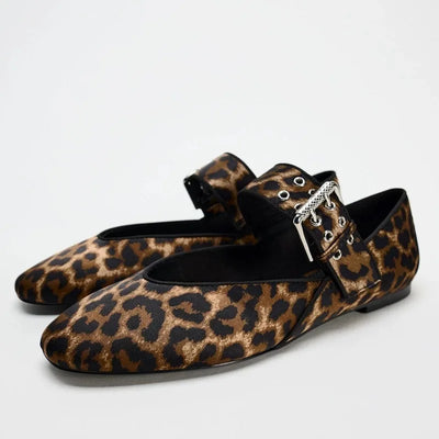Claudia™ | Leopard Ballerinas