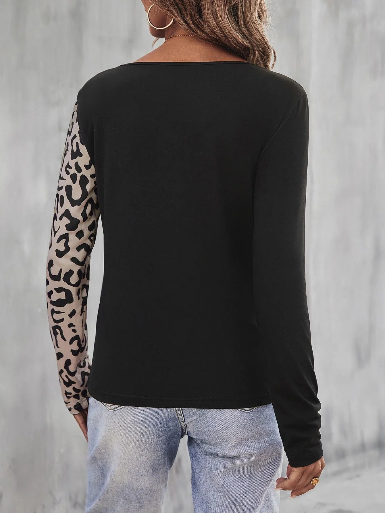 Alina™ | Leopard Kontrast Top
