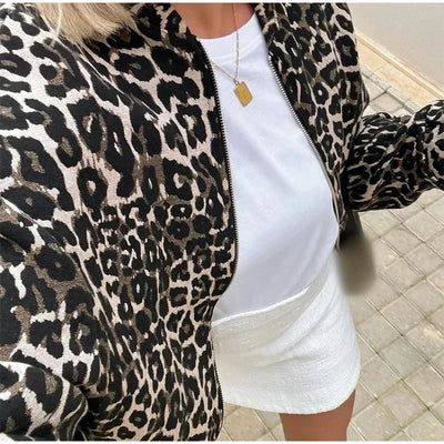 Jasmin™ | Leopard Bomberjacke