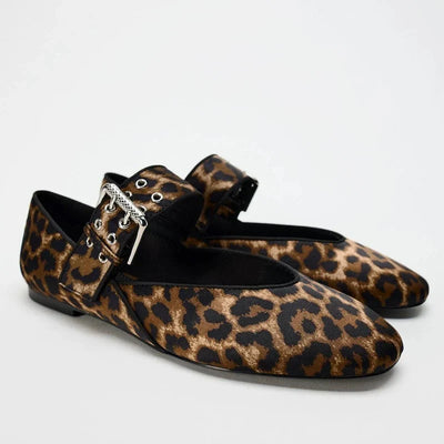Claudia™ | Leopard Ballerinas