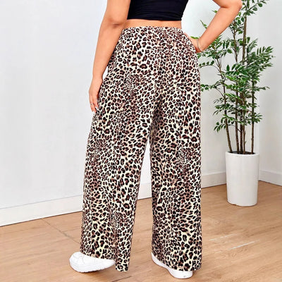 Daria™ | Leopard Weitbein-Hose