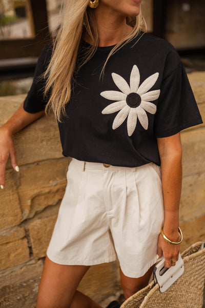 Deborah | Schwarzes T-Shirt