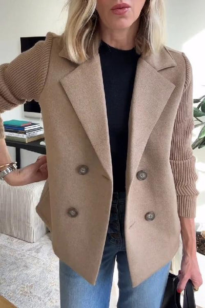 Malin™ | Elegante Jacke mit Strickärmeln