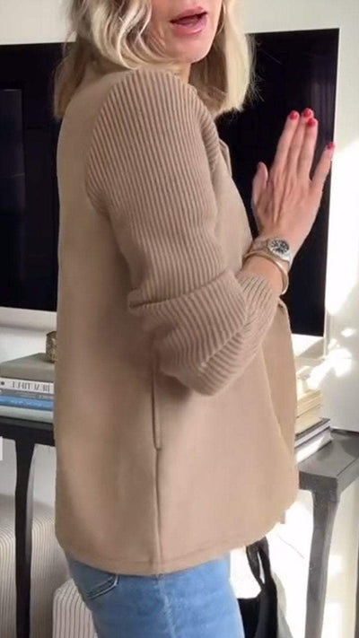 Malin™ | Elegante Jacke mit Strickärmeln