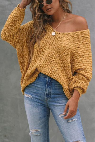 Yara™ | Eleganter Off-Shoulder Pullover