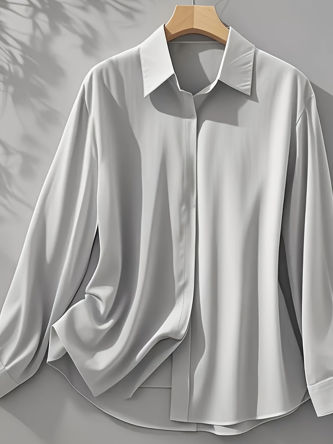 Annika™ | Stilvolles Langarmhemd Mit Knopfleiste