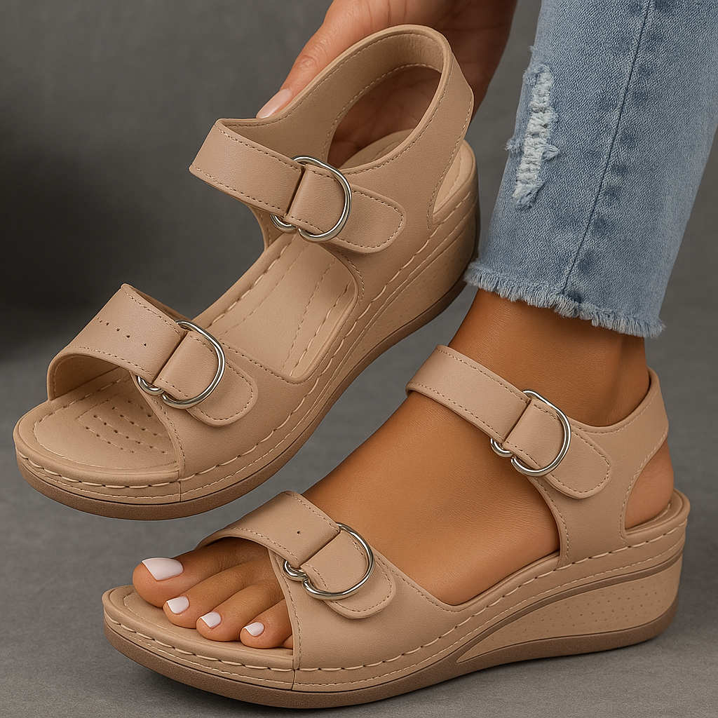 Veera™ | Elegante Keilabsatz-Sandalen