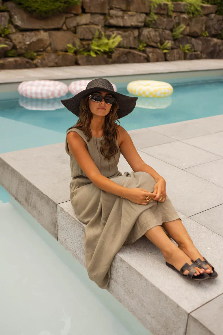 Sarah™ | Das Sommerkleid in elegantem Khaki