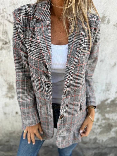 Luise™ | Lässiger kariert Blazer